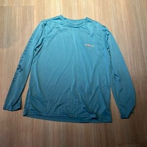 Caribbean Joe Blue Long Sleeve Tee